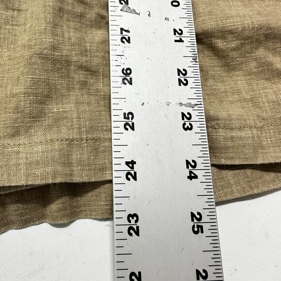 Y2K Old Navy Linen Cotton Jacket Women Size Medium M Tan No Belt Retro - Picture 5 of 9